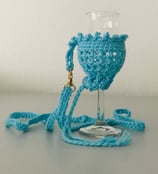 Whiskyglas-Halter türkis