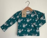 Couvert-Shirt Helikopter petrol