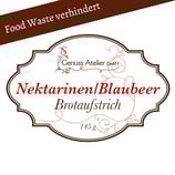 Nektarinen/Blaubeer-Brotaufstrich
