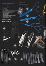 Super Set BLUE, Coiffeur-BARBER Werkzeuge