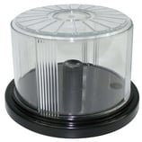 Halsschutzkrause Behälter Plastik, transparent