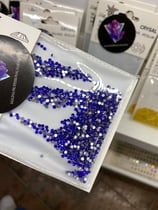 Nail-Art-Decoration Crystal BLUE DARK