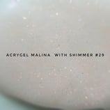 Malina Acrygel Galaxy  60ml acrygel με χρυσόσκονη SHIMMER MILKY - WHITE