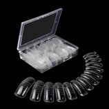 Dual Forms σε σχήμα οβάλ με έντονη καμπύλη για πολύ κυρτά νύχια, σε κασετίνα με 120 Tips