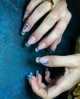 blue ocean nail dress