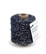 Cotton Lurex - Dunkel Blau
