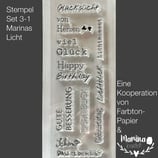 Stempel-Set für Marinas Licht 3-1