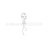 Stanzeschablone:  Grosser blumiger Luftballon