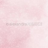 Weisse Outlineblüten auf Rose-Violett