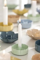 Kerzenhalter gewellte Kante green tea