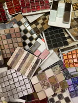 Mosaico in marmo, marmo con foglia d'oro o argento ritagli