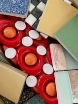 Mix di ritagli di mosaico in ceramica, vetro, marmo