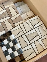 Mosaico in marmo ritagli