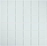 Mosaico 48mm WHITE GLASS trasparente lucido