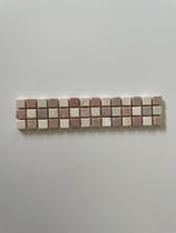 Fascia in marmo Botticino Rosa Perlino anticata 5x23,5