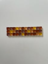 Fascia MIX GIALLO MARRONE vetro lucido 5x20