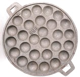กะทะขนมครกเหล็ก ตราข้าง 28 หลุม Ø 32cm