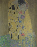 クリムト「接吻」作品のみ　※和紙に印刷