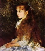 ルノワール「少女イレーヌ」作品のみ　※和紙に印刷