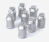 Art.-Nr. A19110 Schweizer Milchkannen 8 Stück