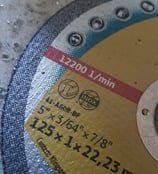 Art.Nr. 15.033 Trennscheibe 125 x 1 mm für Edelstahl