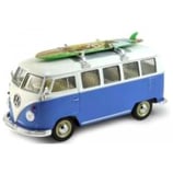 Art.Nr. 16.325 VW T1 Bus 1959 blau/weiss mit Surfbrett
