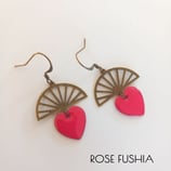 Boucles d'Oreilles Longues COEUR SUSPENDU