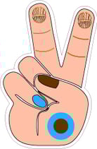 PEACE SIGN sticker