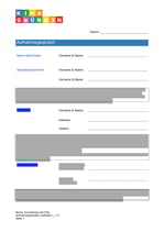 Aufnahmegespräch mit Eingewöhnungstagebuch
