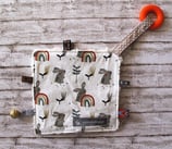 Knistertuch «Hase und Regenbogen»