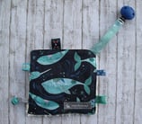 Knistertuch «Wal blau-mint»