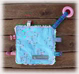 Knistertuch «Flamingos türkis»