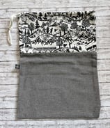 Brotsack Scherenschnitt schwarz