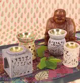 Duftöl Lampe aus Speckstein