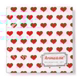 Serviete - rdeči srčki