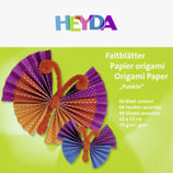 Set barvnih lističev s pikami za ORIGAMI gubanje