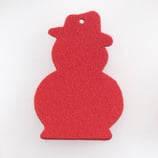 Okrasek iz filca - snežak debelinko