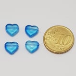 Cuore 9mm Blu  Plastica