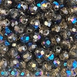 Cipollotti Sfaccettati 3x4mm Grigio Scuro AB 50pezzi