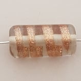 Cilindro 23x11mm Trasparente Riga Oro