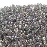 Delica 11/0 (DB107) Grigio AB Trasparent Gold Luster
