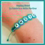 Kit Macramé Base Letter Bracelet Turquoise