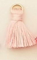 Nappina Mini 20mm Rosa con Anellino oro.