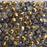 Cipollotti Sfaccettati 3x4mm Viola Oro Metalizzato 50 pezzi