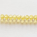 Cipollotti Sfaccettati 3x4mm Ambra Chiaro 50 pezzi