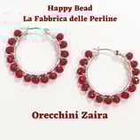 Kit Wire Orecchini Zaira versione Rosso Opaco