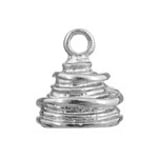 Terminale Ovale Lavorato 16x13mm