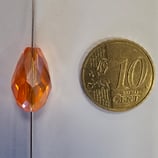 Goccia Sfacettata in Vetro 9x15mm Arancio AB