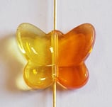Farfalla Media 16x19mm  Arancio  in Plexiglass