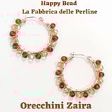 Kit Wire Orecchini Zaira versione Bicolor Marrone e Ambra